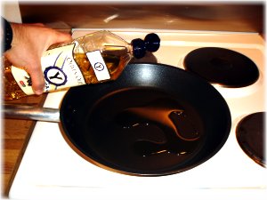 pan with oil