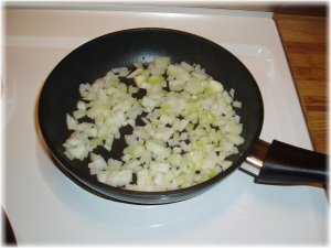 onions in the pan