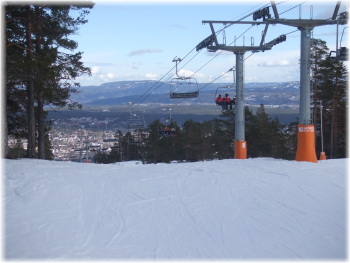 Vista desde la estacion de Kongsberg