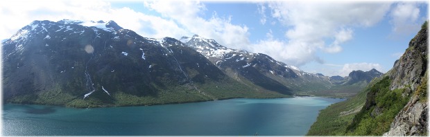 Vista del valle de Gjende